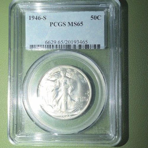 Liberty Walking Half Dollar 1946-S PCGS MS65 Silver 50C San Francisco