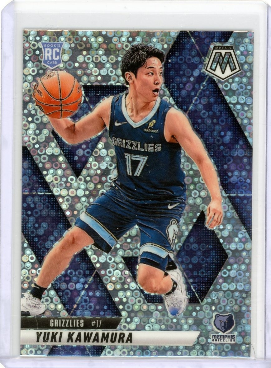 2024-25 Panini Mosaic #209 Yuki Kawamura Fast Break Silver Mosaic