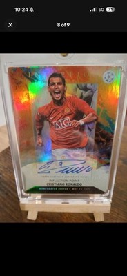 DIY Cristiano Ronaldo Karte hausgemachte Sammelkarte in einem Manchester United Set