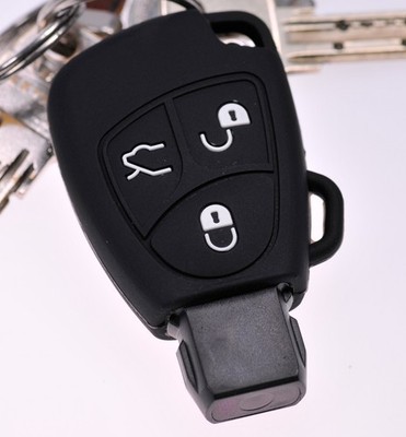 Schlüssel Hülle Schwarz für Mercedes Benz W169 A B C CL CLK E M R S SL SLK