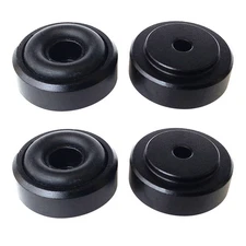 4pcs Speaker Box Black Alloy Isolation Feet HIFI Amp Stand Base Pad 20x8mm