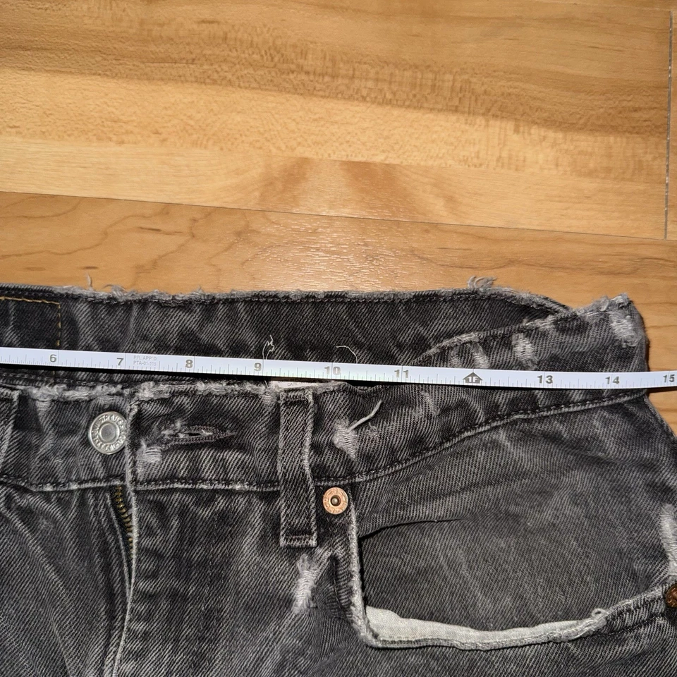 De colección 1987 Levis 505 Negro Lavado W31 L32 Regular Pierna Recta Hecho en Territorio de EE. UU. Foto 4 de 4