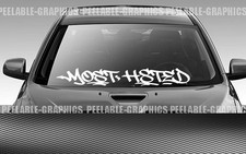 Most H8ted New Windshield Decal Sticker Jdm Turbo Euro Diesel Kdm Car Truck Suv