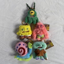 2025 Zuru Fuggler SpongeBob Squarepants Keychain Plush Clip On 5 Set Of 5