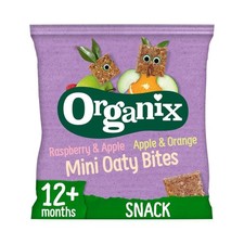 Organix Mini Organic Oat Toddler Snack Bar Bites 110g - 2 Pack