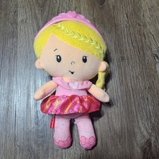 Fisher Price Princess Chime Doll Blonde New Baby Toy Plush 10" Lovey