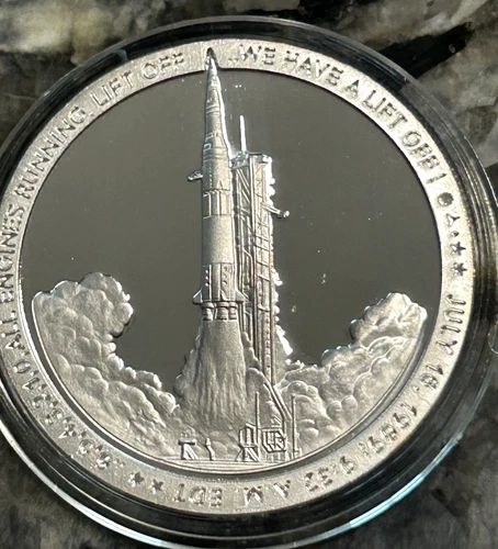 2019 Apollo 11 50th Anniversary 1 oz .999 Fine Silver Round # 3926