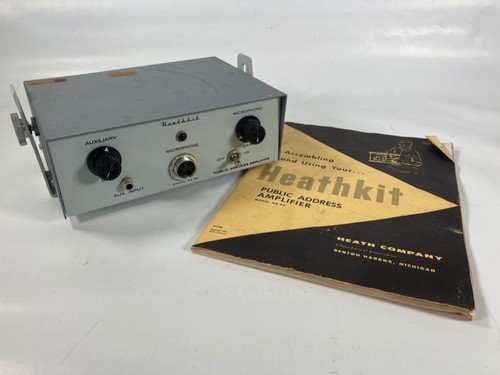Heathkit Public Address Amplifier Model AA-80 with Original Manual