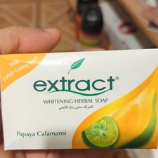 Extract Whitening Herbal Soap Papaya  Calamansi Scent 125g Bar Soap