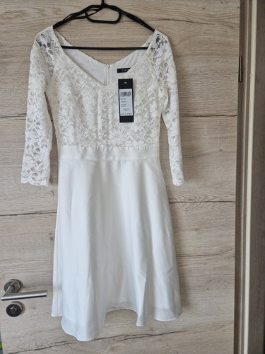Swing Standesamtkleid GR. 36 CREME-WEIS Cocktailkleid, Hochzeitskleid - Bild 1 von 5