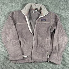 Patagonia Full Zip Fleece Jacket Womens XS Mauve Excellent Made in USA Pile