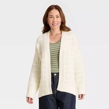 Women's Open Stitch Cozy Cardigan - Universal Thread
