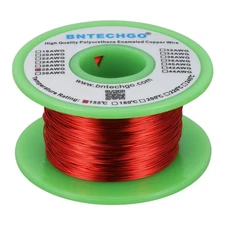 BNTECHGO 28 AWG Magnet Wire - Enameled Copper Wire - Enameled Magnet Winding Wir