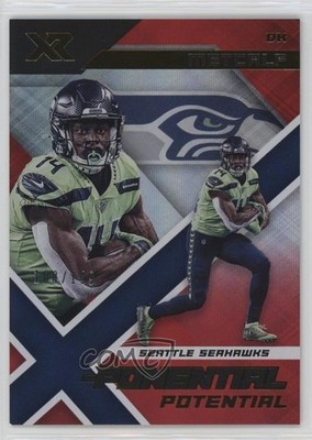 2020 Panini XR X-Ponential Potential Red 100/149 DK Metcalf #7 14ld