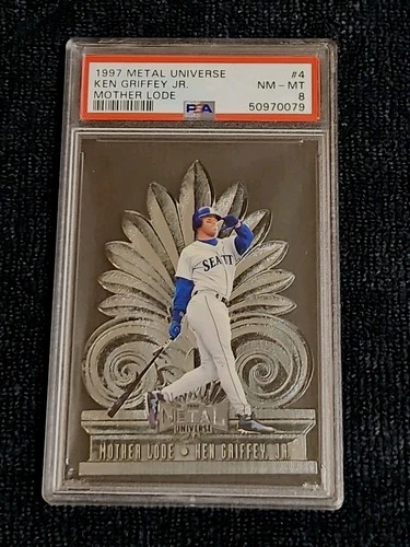 1997 Metal Universe #4 Ken Griffey Jr. Mother Lode Die-cut PSA 8 NM-MT VHTF 🔥