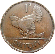 1931 IRELAND EIRE ONE PENNY