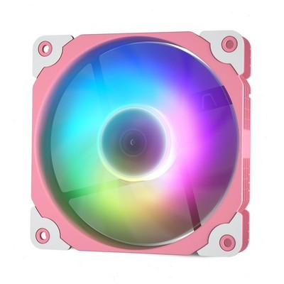 Vetroo PC Case Fan, 120mm Pink High Airflow 5V 3Pin ARGB & 4Pin PWM CPU Cooling