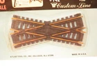 ATLAS HO - #141 CUSTOM LINE BRASS 19 DEGREE CROSS-OVER TRACK- OPENED -SR116