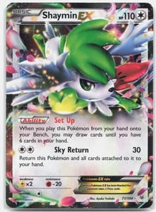 Shaymin EX 77/108 Roaring Skies Holo Rare