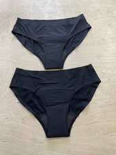 Knix Women's Super Absorbency Leakproof Bikini Lot Of 2 Underwear Sz S Black