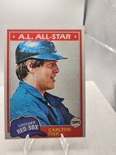 1981 Topps - [Base] #480 Carlton Fisk Red Sox Baseball Card All-Star HOF
