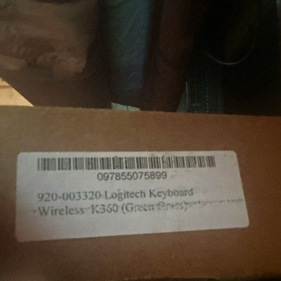 Logitech K360 Wireless Keyboard Black QWERTY English Green Press 920-003320