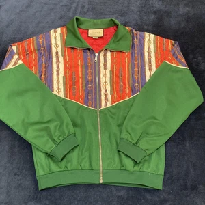 Veste de survêtement oversize GUCCI motif écharpe veste bomber à capuche taille S