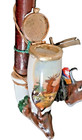 Rare Antique C 1900s Lot of 2  Switzerland Lidded Porcelain Pipes — photo 9