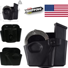Open Top Holster Pouch for Glock 17 19 22 23 Magazines and Handcuffs STX Black