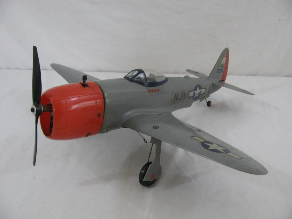 1959 Aurora Cox Thimble Drome Control Line .049 Gas P-47 Thunderbolt Airplane VG - Image 2 of 4