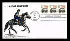 Dr Jim Stamps G M Greenlee Hand Painted FDC 13C Patrol Wagon 1880s Coil Strip