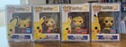 Funko Pop Games Pokemon Vinyl Figure Pikachu Lot of 4