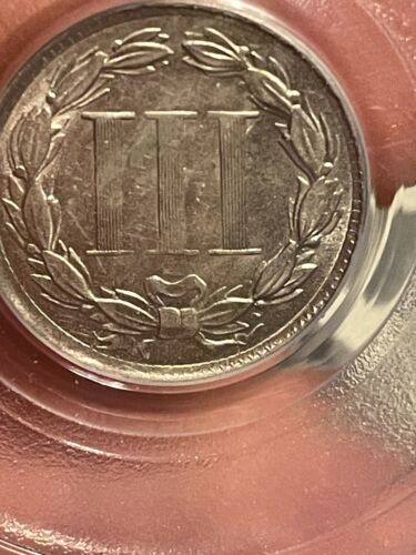 1865 THREE CENT NICKEL OLD PCGS MS-62 - Picture 14 of 20