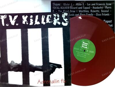 T.V. Killers - Adrenalin Fix FRA LP 1996 + Insert Pink Vinyl French Punk .