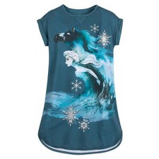 New Disney Store Frozen Elsa Nightshirt Nightgown Women many sizes