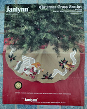 Janlynn Christmas 1989 "Angels Bells" Tree Skirt Cross Stitch-Crochet Kit