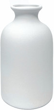 Ceramic White Small Vase, Dry Flower Vases Minimalism Style for Modern Table She