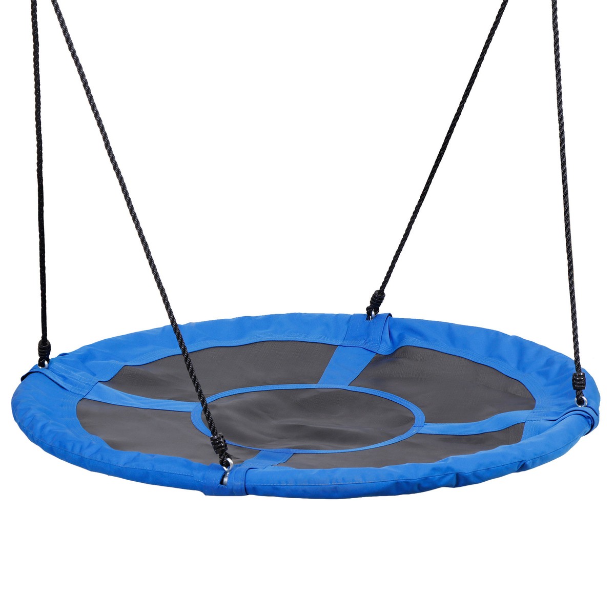 48'' Saucer Tree Swing Set Adjustable Ropes Round Tree Swing for