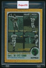P70 Topps 2021 Project Rainbow Foil #908 Roberto Clemente 1973 Mimsbandz 41/70