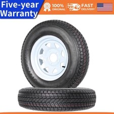 2packs Trailer Tires And Wheels 13 Rims St17580d13 175 80 13 Tire 5 Lug 6 Pr