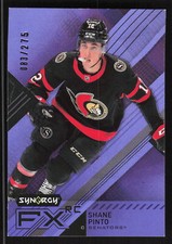 2021-22 Upper Deck Synergy #FXR-SP Shane Pinto /275 Purple FX Card TCCCX