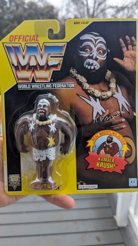 WWF Hasbro Yellow Card Kamala Wrestling Figure WWE...