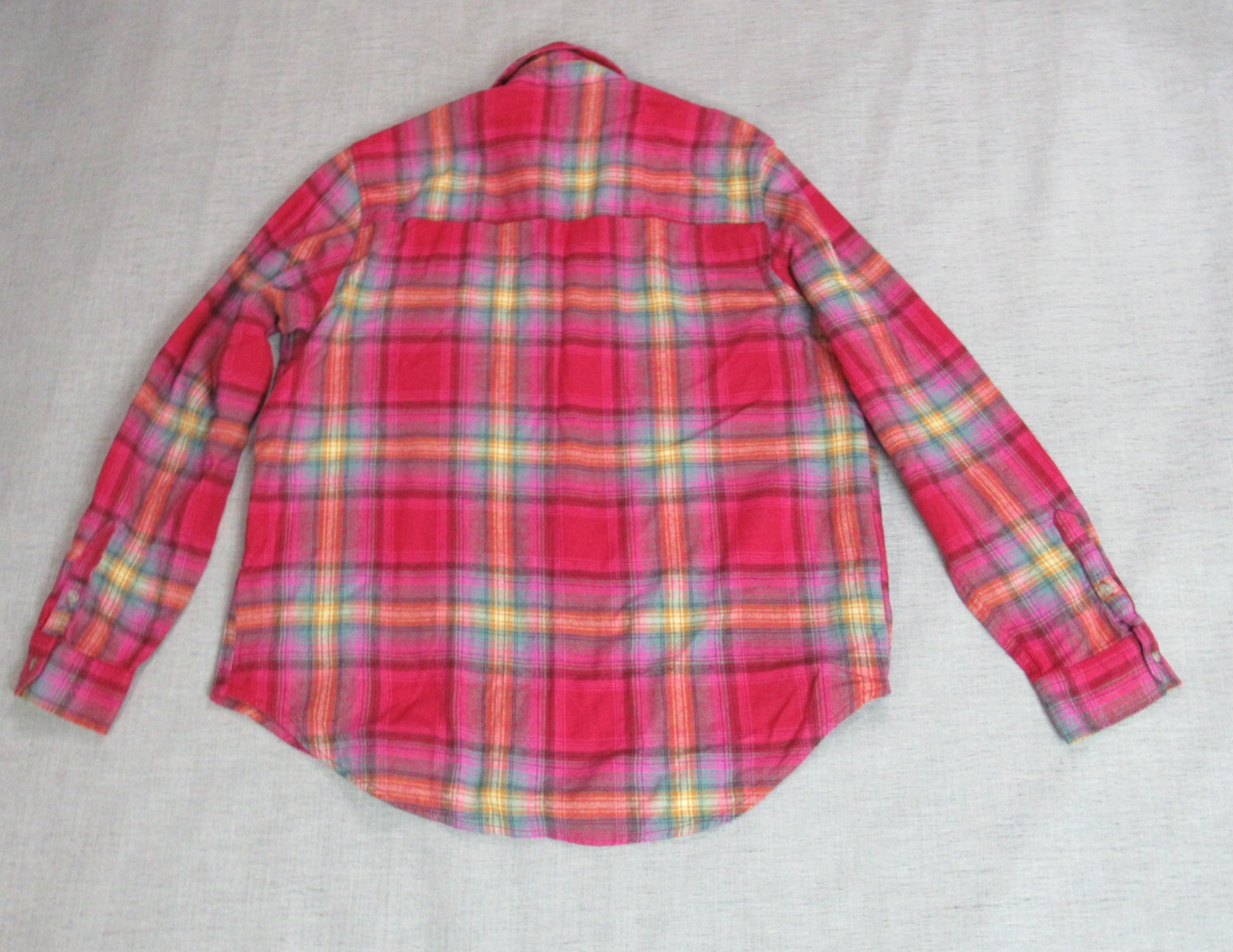 Universal Thread Top Womens Medium Red Plaid Flan… - image 3