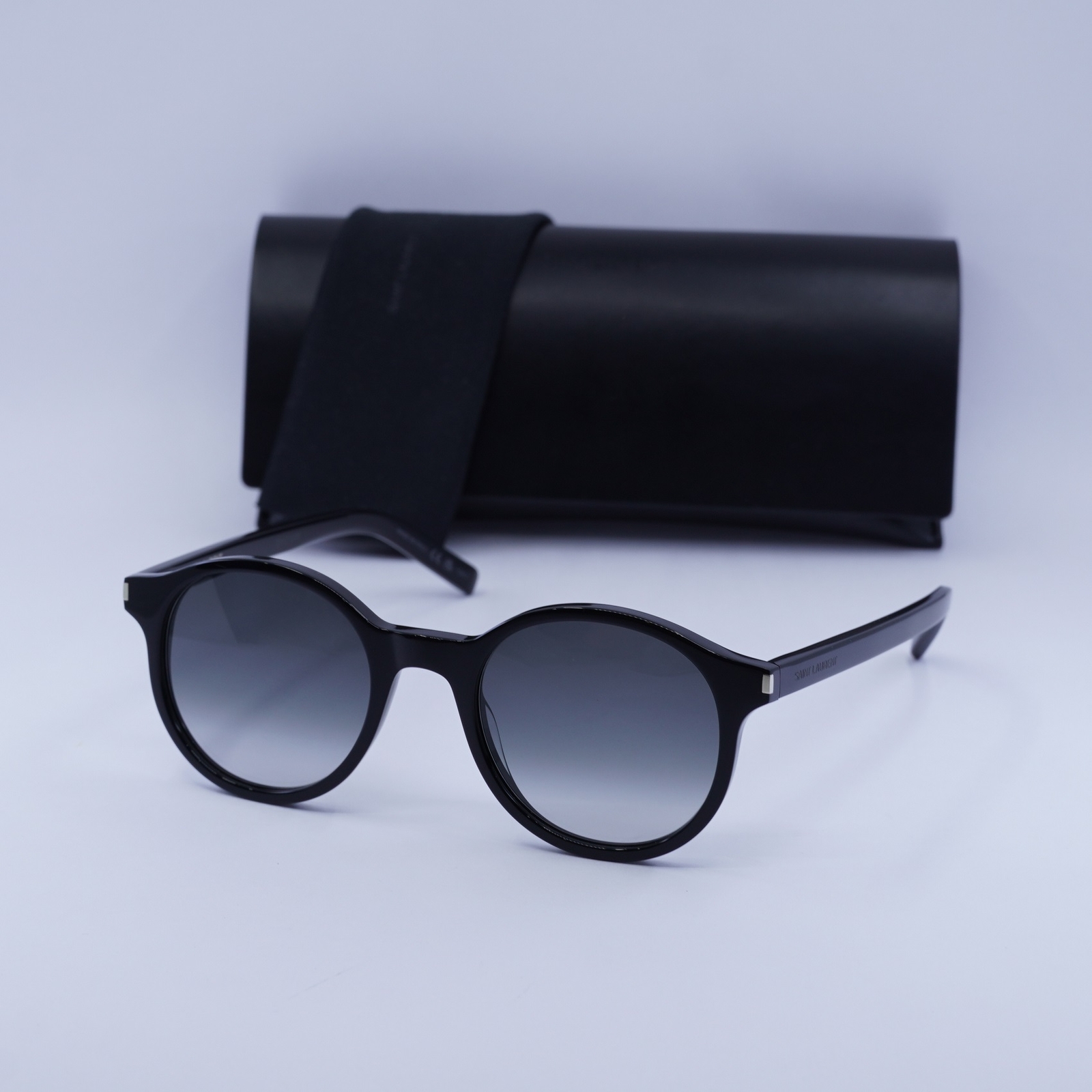 Occhiali da sole Saint Laurent SL521 001 nero grigio sfumato 50 21 145 nuovi
