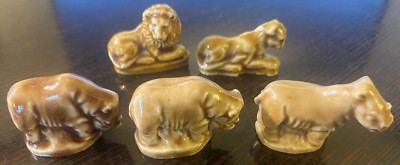 Wade Figurines - lions and rhinos lot