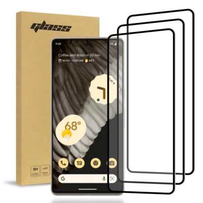 Rome Tech 3D Full Glue Glass Screen Protector w/Hole Punch for Google Pixel 7Pro