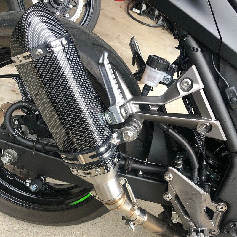 Deslizable para Kawasaki Ninja 300 250 Z250 Puntas de escape Silenciador Sistema de tubo de enlace medio Foto 2 de 4
