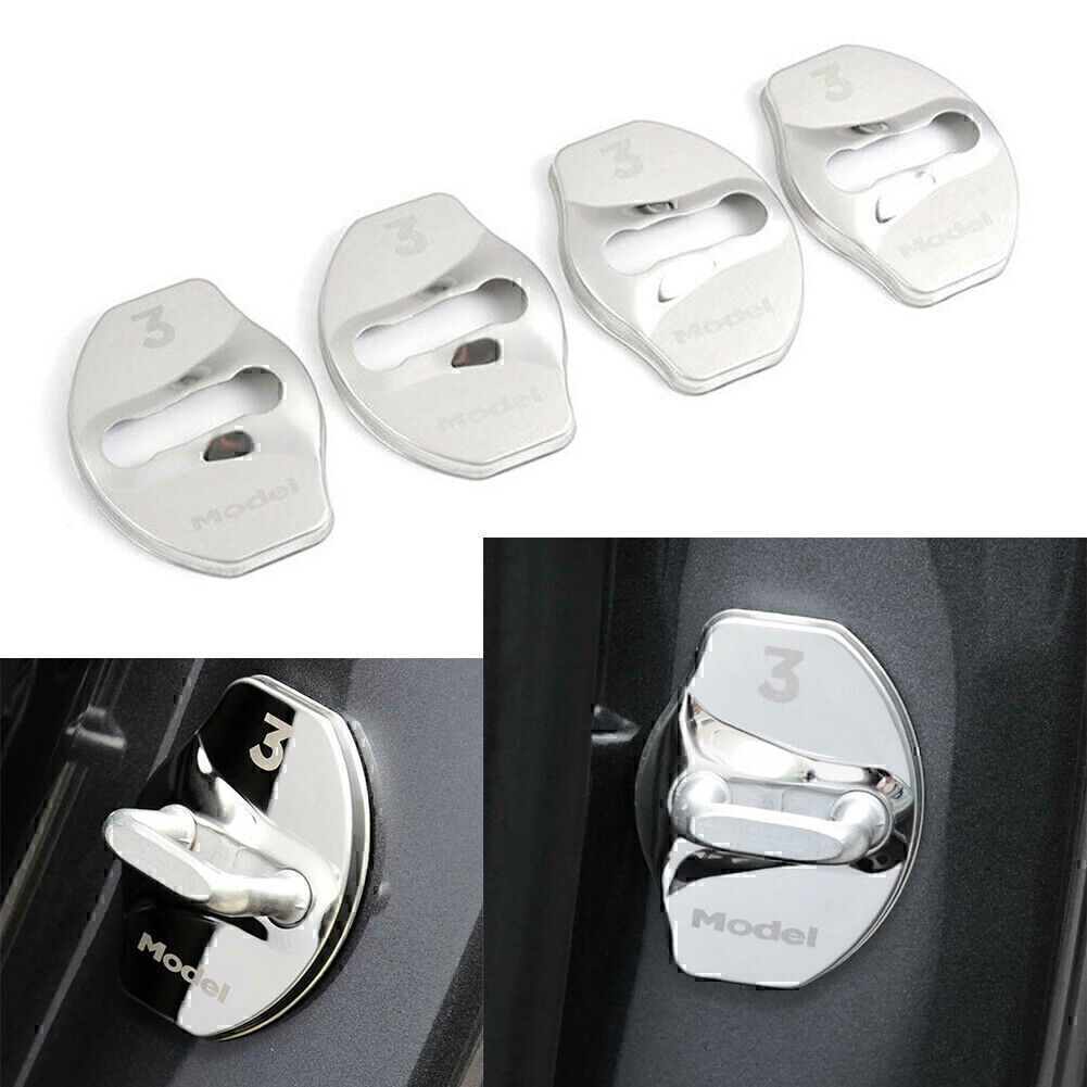 4PCS Protective Cover Door Lock Cover For Tesla Model 3 201821 Lefthand Drive 612077199848 eBay