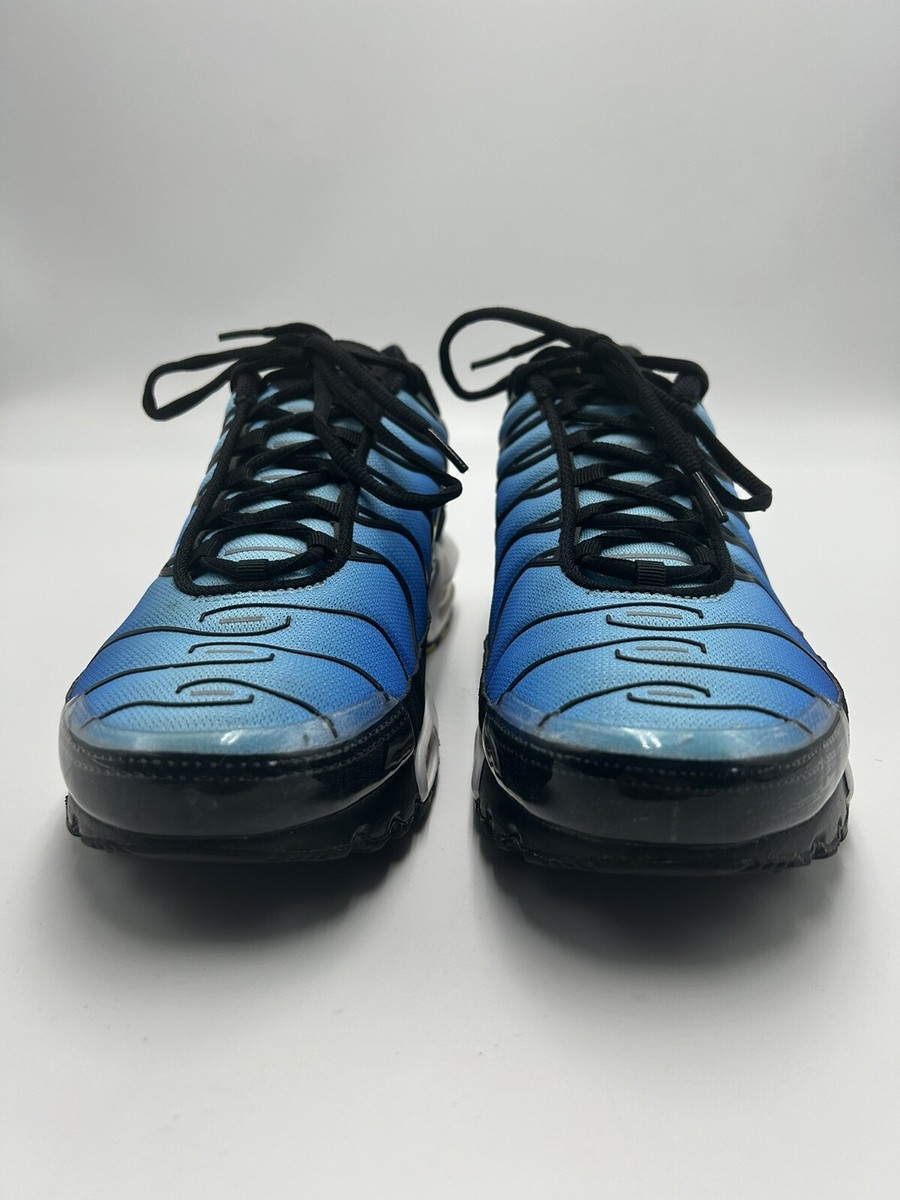 Nike Air Max Plus TN Hyper Blue Black White Men's Size 10.5