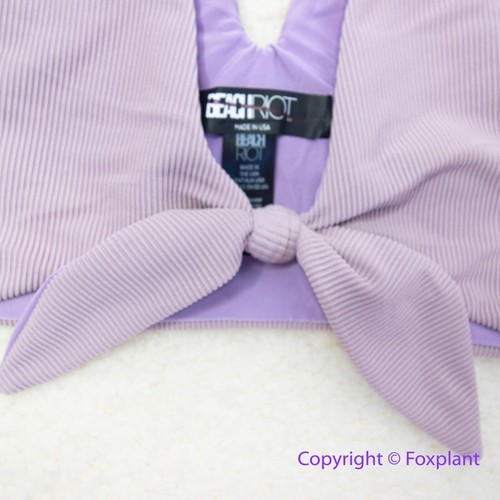 New! Set! Beach Riot Rib Dallas Emma bikini bottom lavender, top S, bottom M - Picture 5 of 12